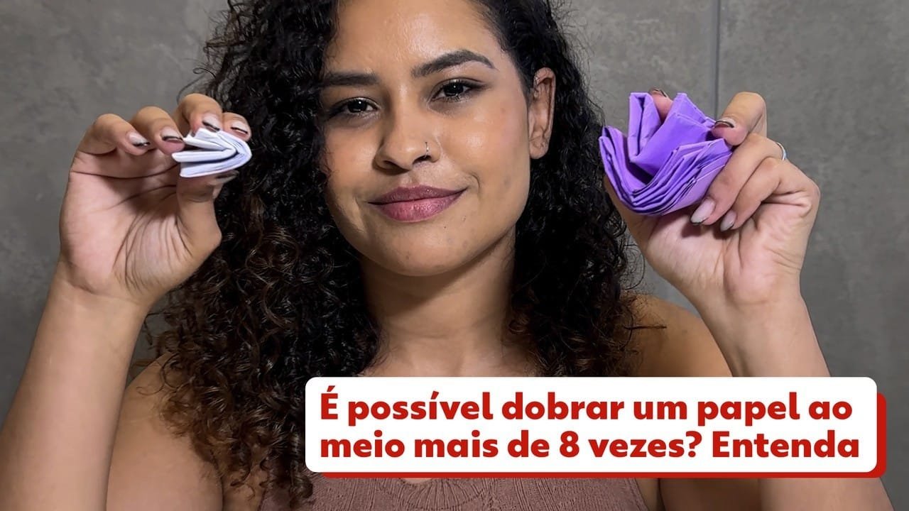 É possível dobrar um papel ao meio mais de 8 vezes? Entenda o que está por trás e como desafiar essa teoria