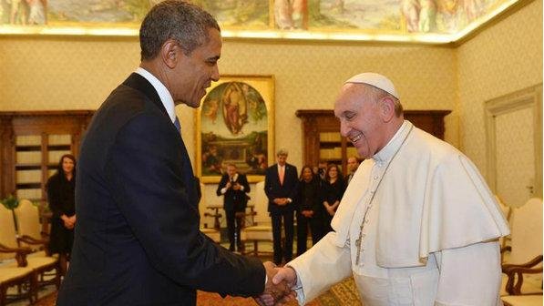 Barack Obama e papa Francisco size 598
