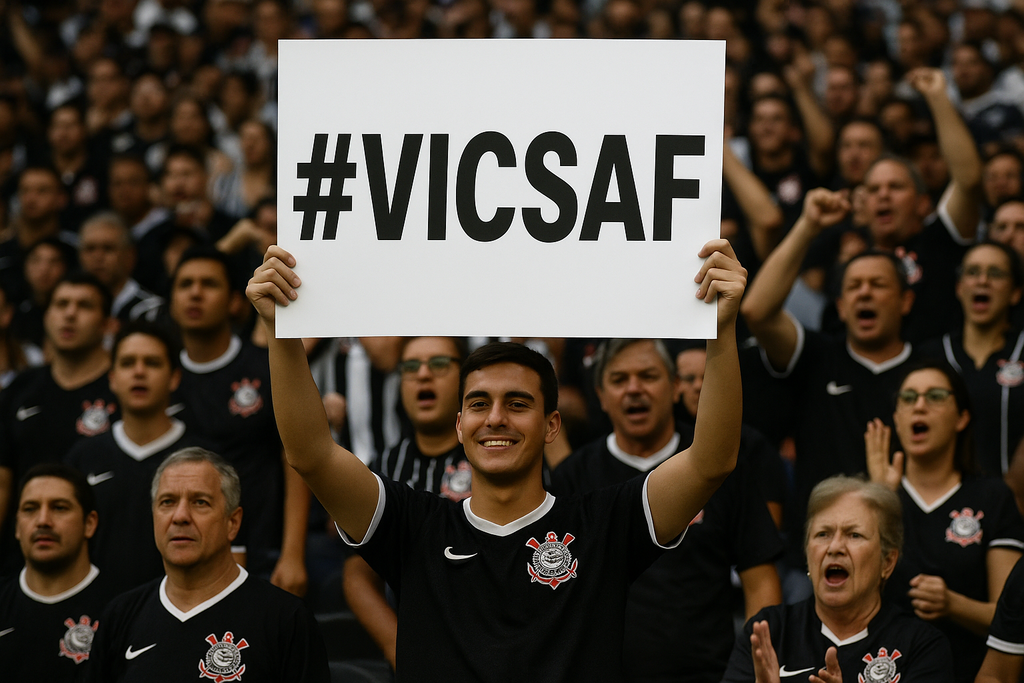 Torcida do Corinthians pede ajuda de Vicky Safra para salvar clube da crise financeira