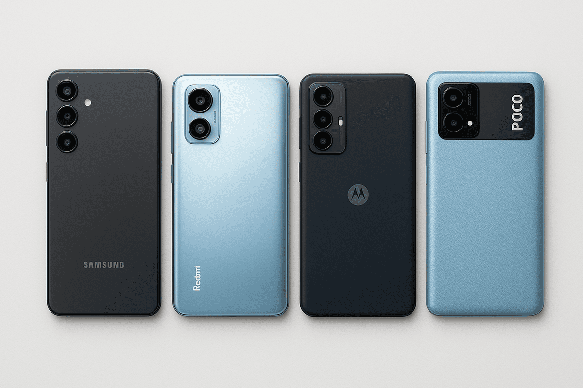 Melhores Smartphones Entre R$1.000 e R$2000 com Câmera, Bateria e Desempenho em 2025