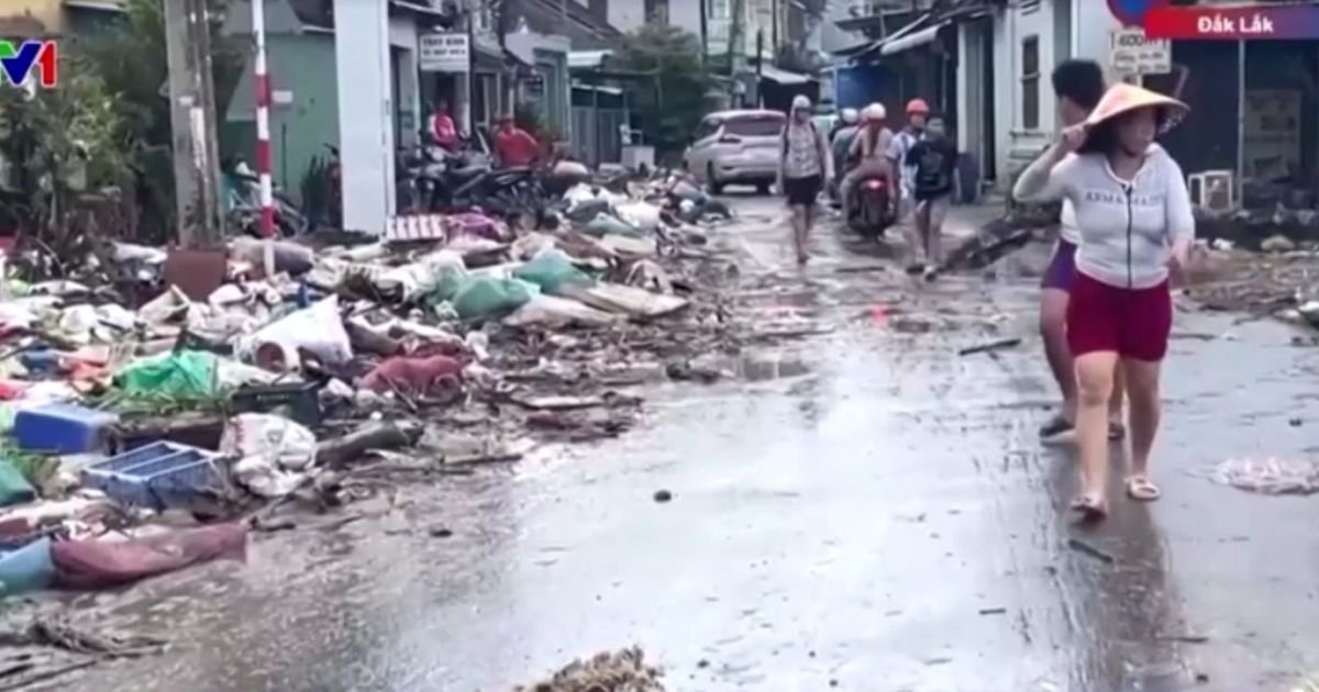 Chuvas atingem Vietnã e causam enchentes  • Reprodução/VTV