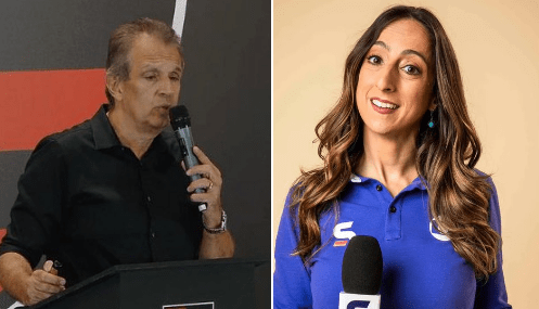 BAP rebate jornalista Renata Mendonça  • Tv Flamengo / Divulgação Globo