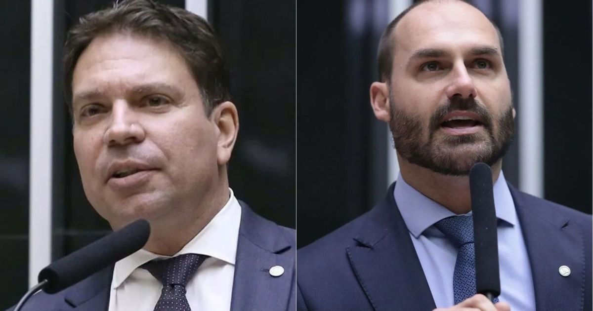 Alexandre Ramagem e Eduardo Bolsonaro  • Câmara dos Deputados