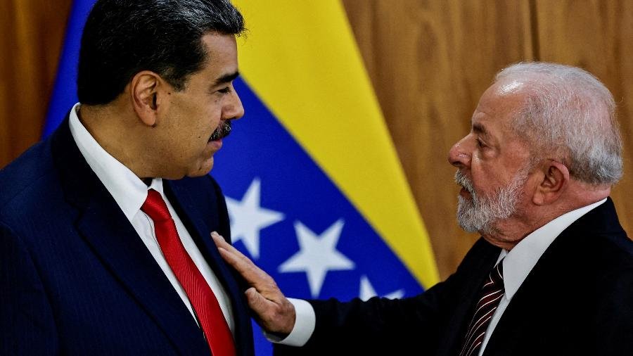 Presidentes Lula e Maduro durante encontro da Unasul em Brasília em maio de 2023 Imagem: Ueslei ...