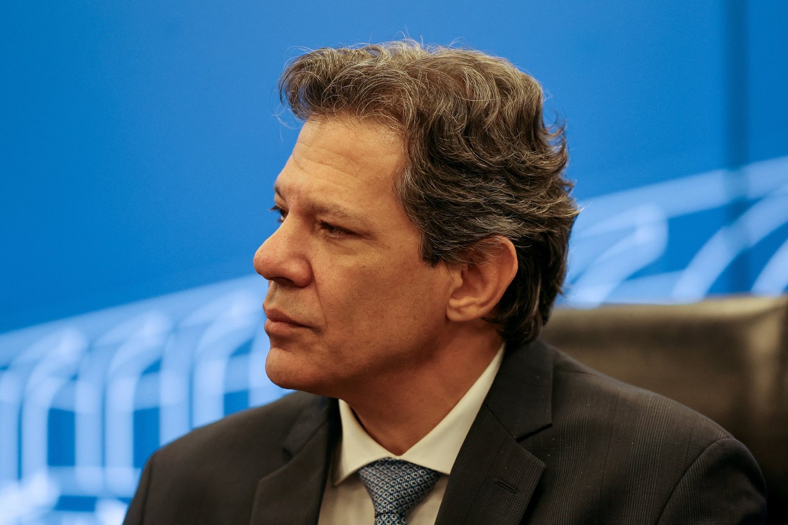 Ministro da Fazenda, Fernando Haddad, participa de entrevista coletiva à imprensa em Brasília 2...