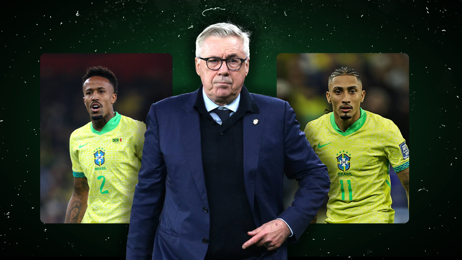 Ancelotti tem pendências a resolver antes da Copa do Mundo (Fotos: Imago e CBF)