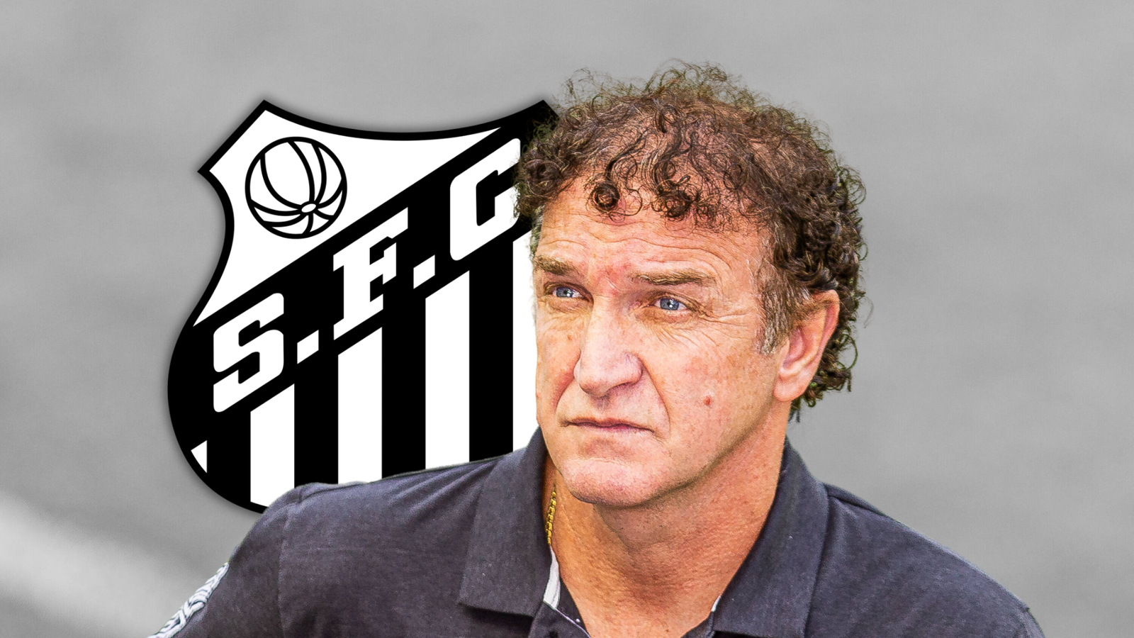 O técnico Cuca está de volta ao Santos. Foto: Van Campos/Fotoarena/Imago. Arte: Trivela