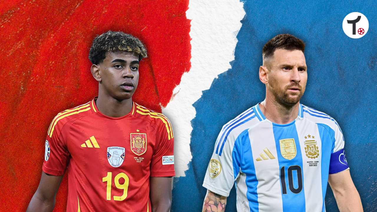 Espanha e Argentina se enfrentariam na Finalíssima, no Catar (Fotos: Revierfoto/Imago e Jose Lui...