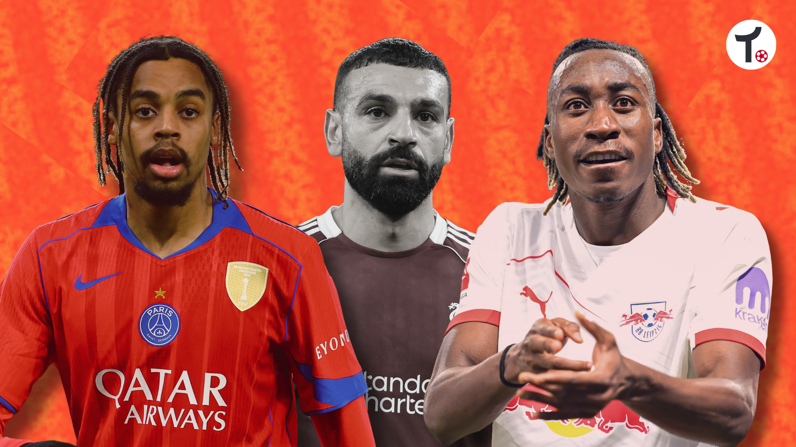 Quem pode substituir Salah no Liverpool? (Fotos: IMAGO / Newspix, Sportimage; Arte: Trivela)