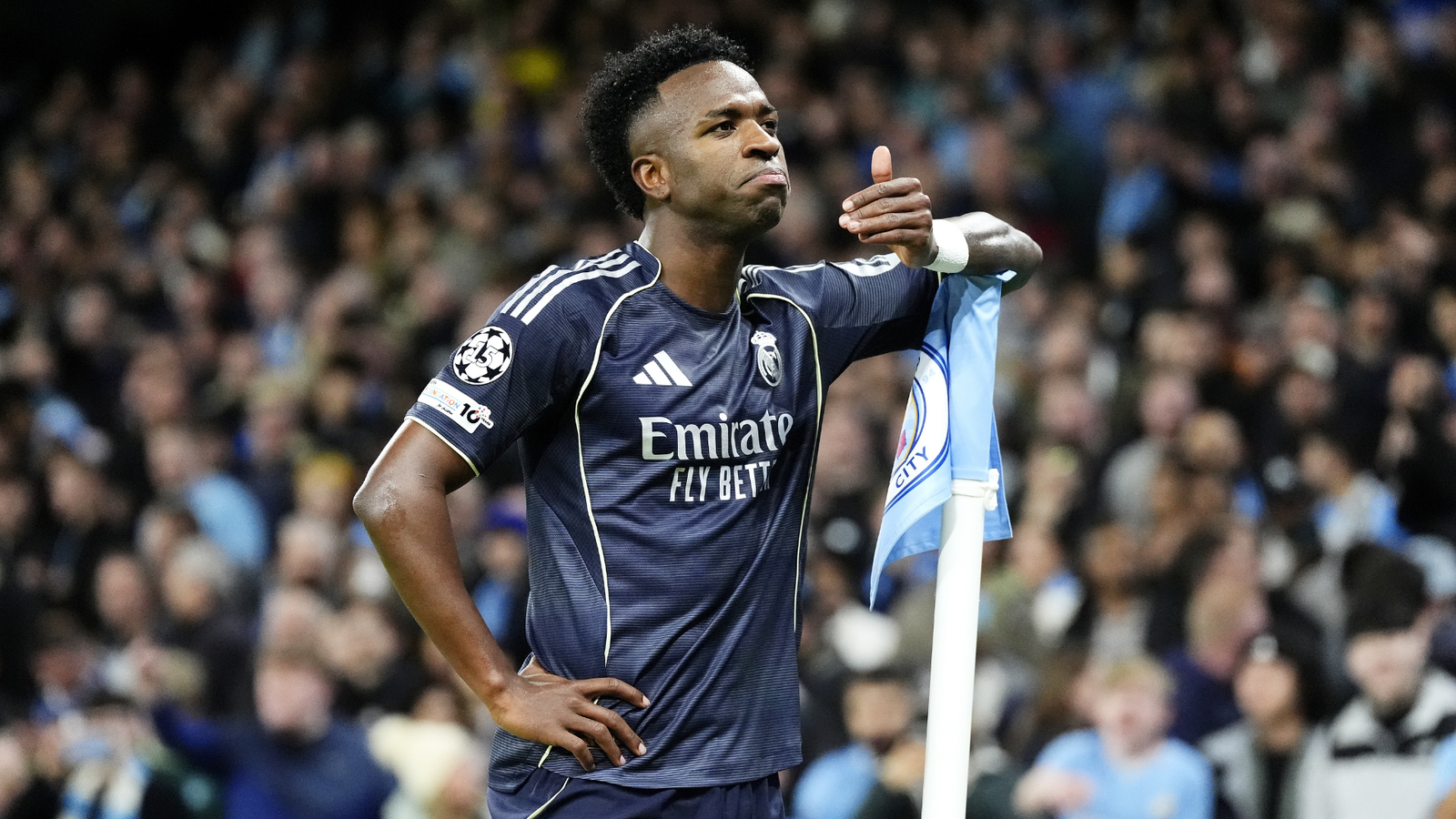 Vinicius Júnior marcou contra o Manchester City (Foto: PA Images/Icon Sports)