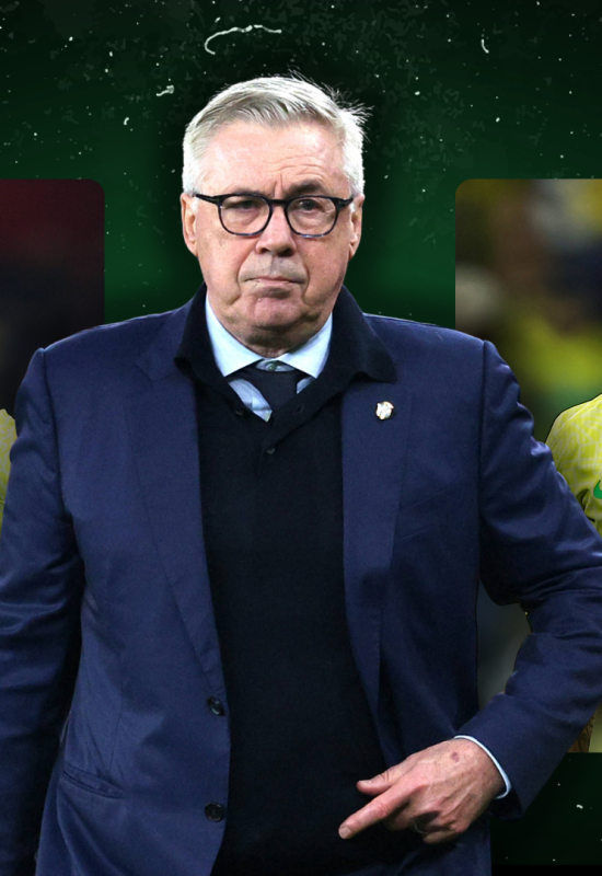 Ancelotti tem pendências a resolver antes da Copa do Mundo (Fotos: Imago e CBF)