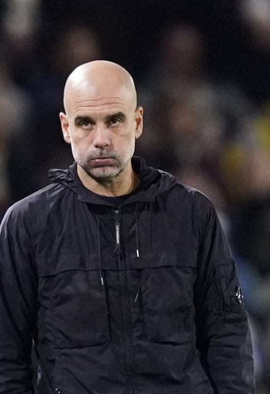 O técnico Guardiola em partida do Manchester City na Premier League (Foto: Imago)
